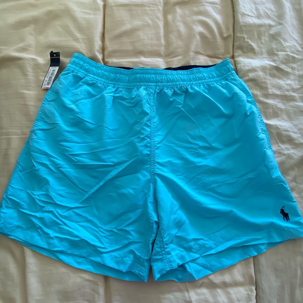 Men’s Polo Ralph Lauren Blue Swim Trunks